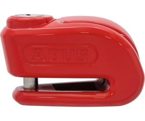 ABUS Antivol à disque de frein 370 Trigger Alarm 2.0 - Antivol de moto avec fonction d'alarme - Pour sécuriser les motos légères et les scooters - Avec boulon de fermeture de 10 mm d'épaisseur - Rouge