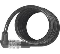 ABUS Antivol à câble spiralé 3506C - 6 mm - Serrure à combinaison flexible - Niveau 1 - Noir 120
