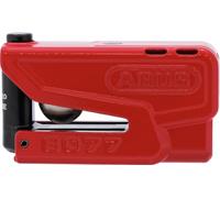 Abus Antivol de Frein Granit Detecto XPlus 8077 2.0 SRA Antivol pour Moto avec Alarme et préalarme Intelligente - en Acier trempé - pour la Protection des Motos de Haute qualité - Rouge