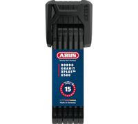ABUS Antivol Pliable Bordo Granit XPlus 6500/85 St avec Sacoche pour antivol - Antivol vélo en Acier trempé - Niveau de sécurité 15-85 cm - Noir