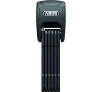 ABUS Antivol pliable Bordo Granit™ XPlus 6500KA/90 Black SH - Antivol vélo flexible et sûr avec alarme et protection supplémentaire des articulations - avec support d'antivol - longueur 90 cm