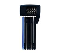 ABUS Antivol pliable Bordo Lite 6055C - avec code - serrure à combinaison extra-légère en acier spécial - niveau de sécurité 7 - 60 cm - noir/bleu