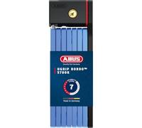 ABUS Antivol pliable Bordo uGrip 5700K SH avec support - Antivol vélo avec barreaux de 5 mm d'épaisseur - Niveau de sécurité 7-100 cm - Bleu