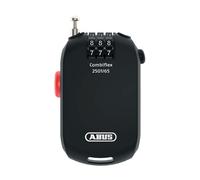 Abus Antivol spécial Combiflex 2501/65 - Convient pour sécuriser Les Bagages, Les Skis, Les Casques - 65 cm de câble en Acier - avec Code chiffré - Noir