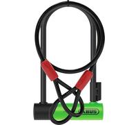 ABUS Antivol en U Ultimate 410K/170HB230 SH Ultra + Cobra 1200 10 mm 230x106x12 mm Noir/Vert