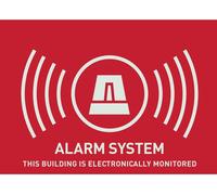 ABUS AU1315 Etiquette d'avertissement système d'alarme Langues anglais (l x H) 74 mm x 53 mm