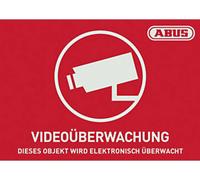 ABUS AU1420 Etiquette davertissement vidéosurveillance Langues allemand (l x H) 148 mm x 105 mm