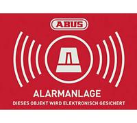 ABUS AU1423 Etiquette davertissement système dalarme Langues allemand (l x H) 74 mm x 52.5 mm