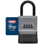 ABUS Boîte à clés KeyGarage 737 Mini – étrier de fixation, jusqu'à 8 clés – noir-argenté