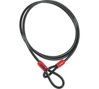 ABUS Câble en acier Cobra 8 – 8 mm x 250 cm, gainé plastique, noir
