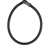 ABUS Câble antivol 4408C/65 – serrure à combinaison, câble acier 65 cm, gaine plastique – noir
