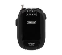 ABUS Antivol à câble Combiflex Trip 125 cm Noir – Pour skis, casque, poussette et bagages