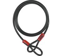 ABUS Câble en boucle Cobra 10 - Câble en acier gainé de plastique - Sécurité pour les accessoires de vélo et de moto - 3 mètres de long, 10 mm d'épaisseur, noir