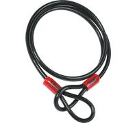 ABUS Câble en boucle Cobra 10 - Câble en acier gainé de plastique - Sécurité pour les accessoires de vélo et de moto - 2 mètres de long, 10 mm d'épaisseur