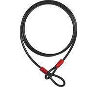 ABUS Câble en boucle Cobra 8 - Câble en acier gainé de plastique - Sécurité pour les accessoires de vélo et de moto - longueur 2,5 mètres, épaisseur 8 mm, noir
