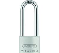 ABUS Cadenas 54TI/40HB63 TITALIUM - Léger en aluminium avec anse haute - Anse en acier trempé - Double verrouillage de l'anse - Niveau de sécurité 4