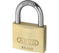 ABUS Cadenas 65IB/40HB63 - Cadenas en laiton avec anse en acier trempé - de sécurité 4 - Inoxydable & résistant aux intempéries - Idéal pour les portes, portails, casiers & caisses à outils