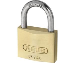 ABUS Cadenas 65IB/40HB63 - Cadenas en laiton avec anse en acier trempé - Niveau de sécurité 4 - Inoxydable & résistant aux intempéries - Idéal pour les portes, portails, casiers & caisses à outils