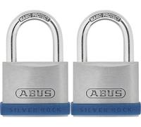 ABUS Cadenas 80888 – acier inoxydable 40 mm – Lot de 2 – Multicolore