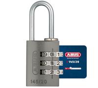 ABUS Cadenas à Code 145/20 Titanium - Corps en Aluminium, Niveau 3