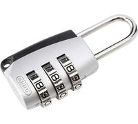 ABUS Cadenas à code 155/20 - Corps en zinc - Serrure à combinaison réglable - Niveau de sécurité ABUS 3 - Argent