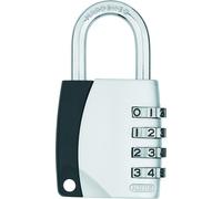 ABUS Cadenas à code 155/40 - Corps en zinc - Pour valise/vestiaire - Code réglable - Niveau de sécurité ABUS 4 - Argent