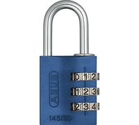 ABUS Cadenas à combinaison 145/30 Aluminium code réglable Niveau de sécurité 3 Bleu