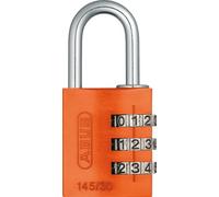 ABUS Cadenas à combinaison 145/30 Orange - Cadenas pour valises, casiers et bien plus encore. - Cadenas en aluminium - code numérique réglable individuellement - niveau de sécurité 3 ABUS