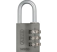 ABUS Cadenas à combinaison 145/30 Titanium - Cadenas pour valises, casiers et bien d'autres choses encore. - Cadenas en aluminium - code numérique réglable individuellement - niveau de sécurité 3 ABUS