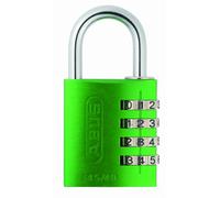 ABUS Cadenas à combinaison 145/40, aluminium, code numérique réglable, niveau de sécurité 4, Vert