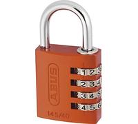 ABUS Cadenas à combinaison 145/40 Orange - Cadenas pour valises, casiers et bien plus encore. - Cadenas en aluminium - code numérique réglable individuellement - niveau de sécurité ABUS 4