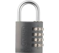 ABUS Cadenas à combinaison 145/40 Titanium - Cadenas pour valise, casier, etc. - Cadenas en aluminium - Code numérique réglable individuellement - Lot de 2 - Niveau de sécurité ABUS 4