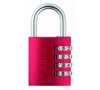 ABUS Cadenas à combinaison 145/40 – Aluminium, code numérique réglable, Sécurité ABUS 4 – Rouge