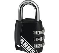 ABUS Cadenas à combinaison 155/30, boîtier en zinc moulé sous pression, code réglable individuellement, pour valises et casiers - niveau de sécurité ABUS 3, noir