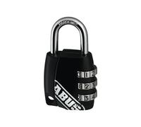 ABUS Cadenas à combinaison 155/30, boîtier en zinc, pour valise ou casier, code réglable, niveau de sécurité ABUS 3, noir