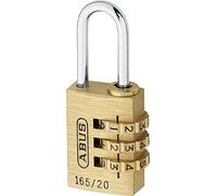 Abus - Cadenas laiton à combinaison interchangeable série 165 - 20 mm - Anse 21,5 mm