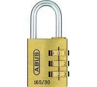 ABUS Cadenas à combinaison 165/30 - Cadenas en laiton - avec code à combinaison réglable individuellement - Cadenas pour valises / casiers - de sécurité ABUS 3