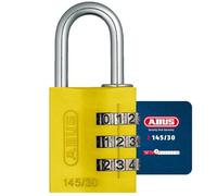 ABUS Cadenas codée en aluminium jaune 145 30