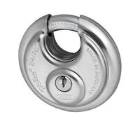 ABUS Cadenas Diskus 24/70 en acier inoxydable - avec protection circulaire de 360° - pour la sécurisation en cas de fortes intempéries - Niveau de sécurité ABUS 8