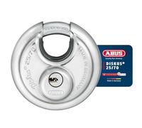 ABUS Cadenas Diskus 25/70 - résistant aux intempéries - 5 clés - Niveau de sécurité 8 - Argenté