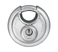 ABUS Cadenas Diskus 26/80 – résistant intempéries – anti-perçage/anti-arrachage – ABUS 8 – argenté