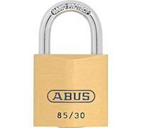ABUS Cadenas en laiton 85/30 - Pour portes de cave, abri de jardin et bien plus encore - Résistant aux intempéries - Corps de serrure en laiton - Anse en acier trempé - Niveau de sécurité ABUS 5