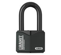 ABUS Cadenas Granit 37/55HB50 à anse haute - pour une utilisation en extérieur - en acier spécial trempé - niveau de sécurité ABUS 10 - noir