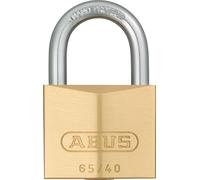 ABUS Cadenas laiton 65/40 - Serrure de cave, de casier, etc. - corps en laiton massif - anse en acier trempé - niveau de sécurité 5