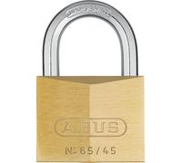 ABUS Cadenas laiton 65/45 - Serrure de cave, de casier, etc. - corps de serrure en laiton - anse en acier trempé - niveau de sécurité ABUS 5