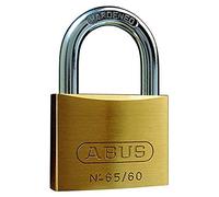 ABUS Cadenas 65/60 laiton – Corps en laiton, anse en acier trempé – Niveau de sécurité ABUS 6