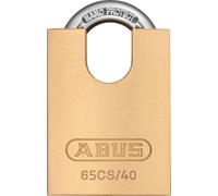 ABUS Cadenas 65CS/40 – corps en laiton, anse en acier trempé, protection, niveau de sécurité 5