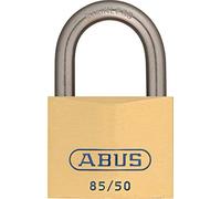 ABUS Cadenas laiton 85IB/50 - résistant aux intempéries - pour les zones maritimes et portuaires - corps de serrure en laiton - anse en acier inoxydable - niveau de sécurité 7