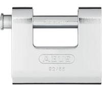 ABUS Cadenas Monobloc 92/65 – Laiton gainé acier, goujon épais, niveau de sécurité 7 – Argent