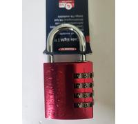 ABUS Cadenas à combinaison 145/40 – Aluminium, code réglable, sécurité ABUS 4 – Rouge